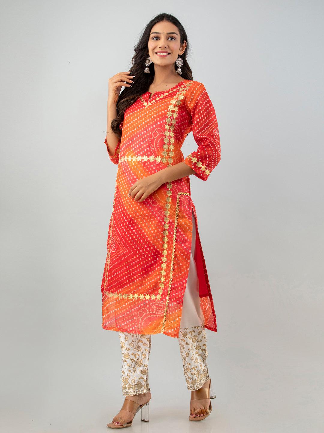 Rayon Kurta Set For Women's - Noz2Toz - Indiakreations