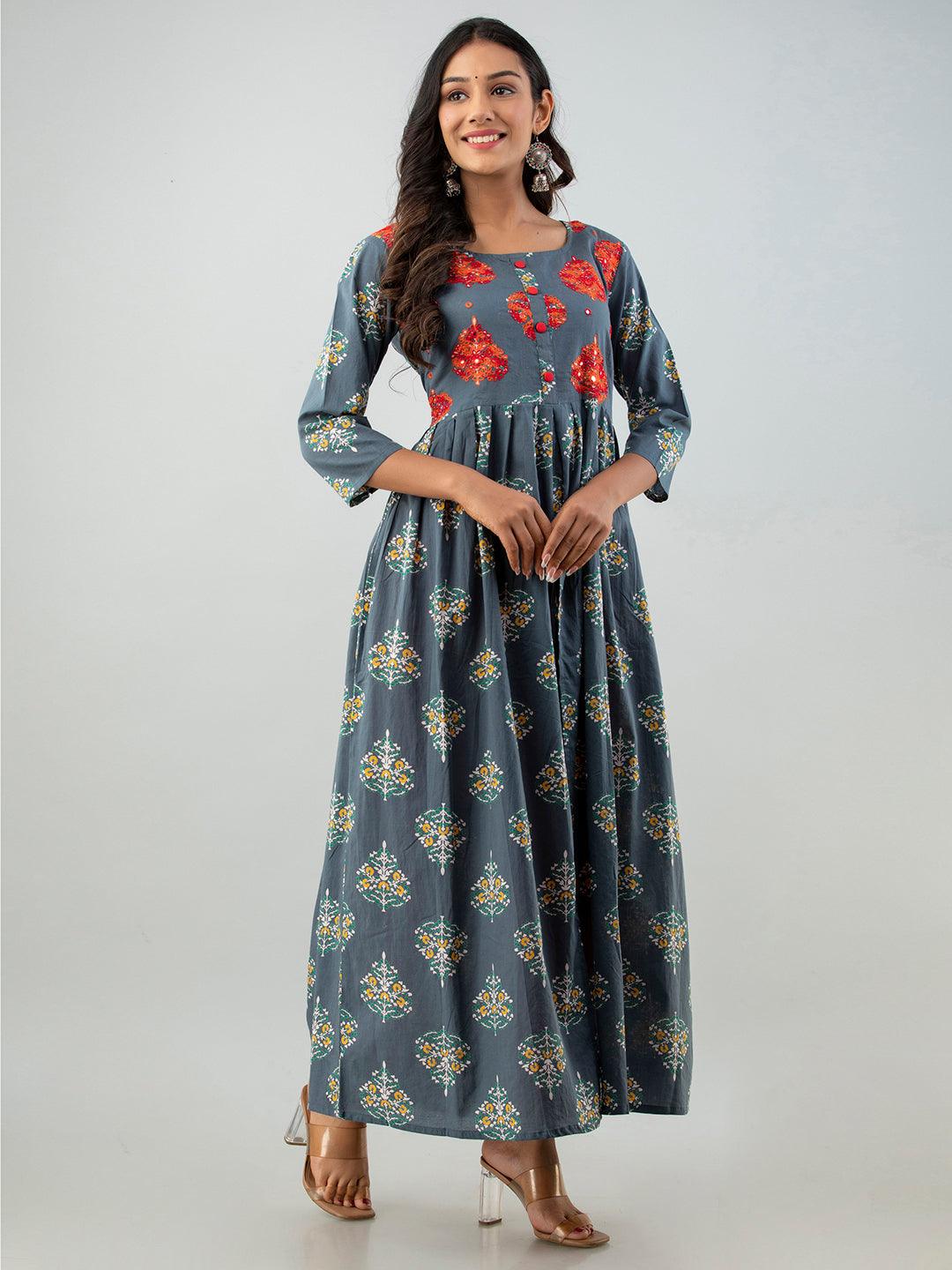 Cotton Kurta Set For Women's - Noz2Toz - Indiakreations