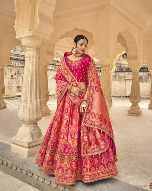 Stylish Trendy Lehenga Choli In Pink - Indiakreations