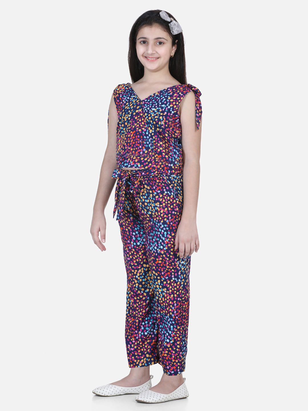 Girl's Multi Colour Print Set - StyleStone Kid