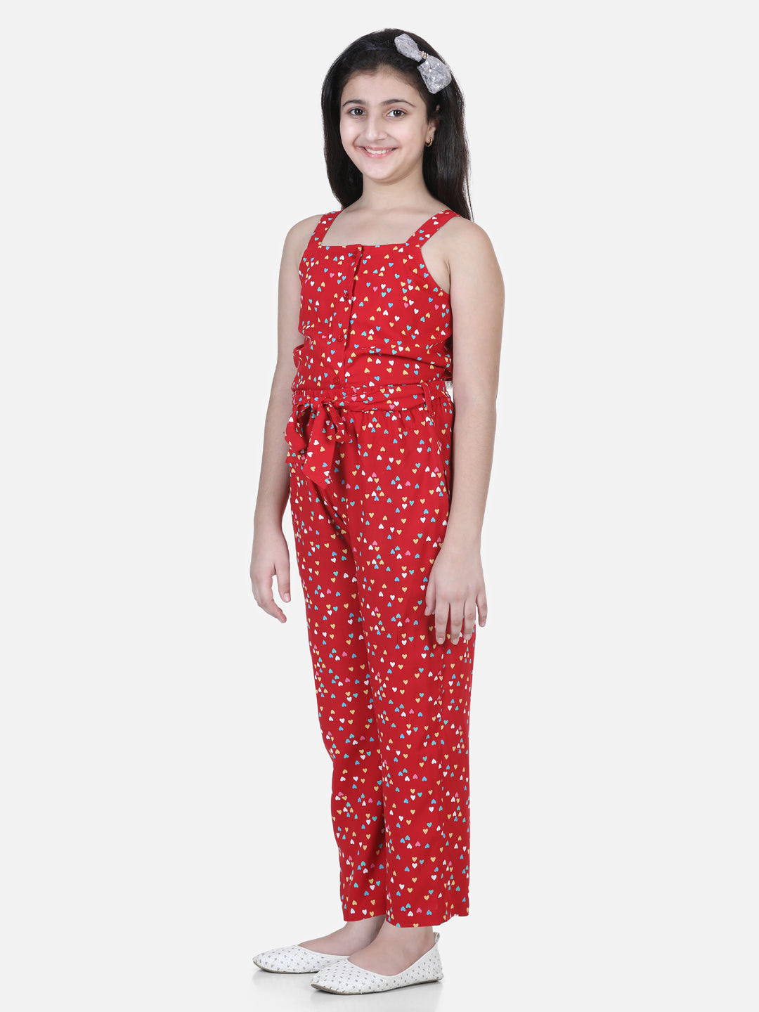 Girl's Red Heart Print Set - StyleStone Kid