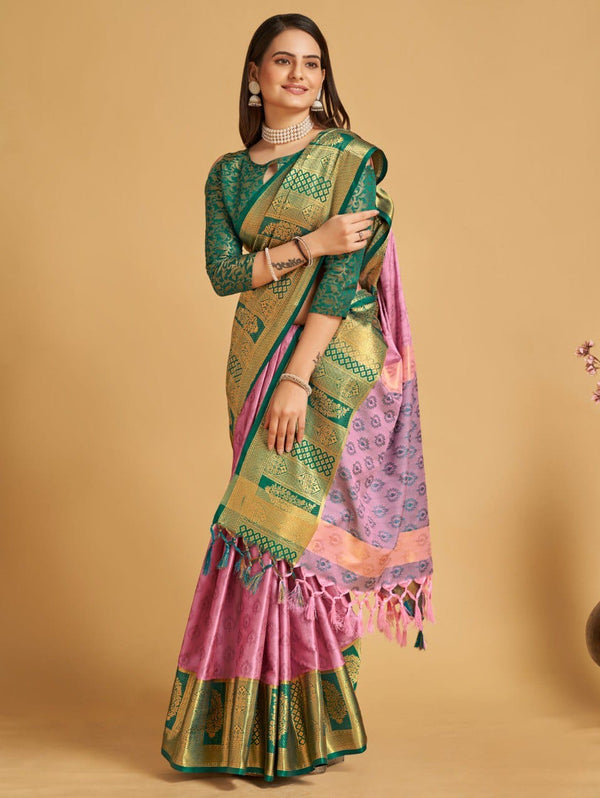 Women's Purple Designer Saree Collection - Dwija Fashion