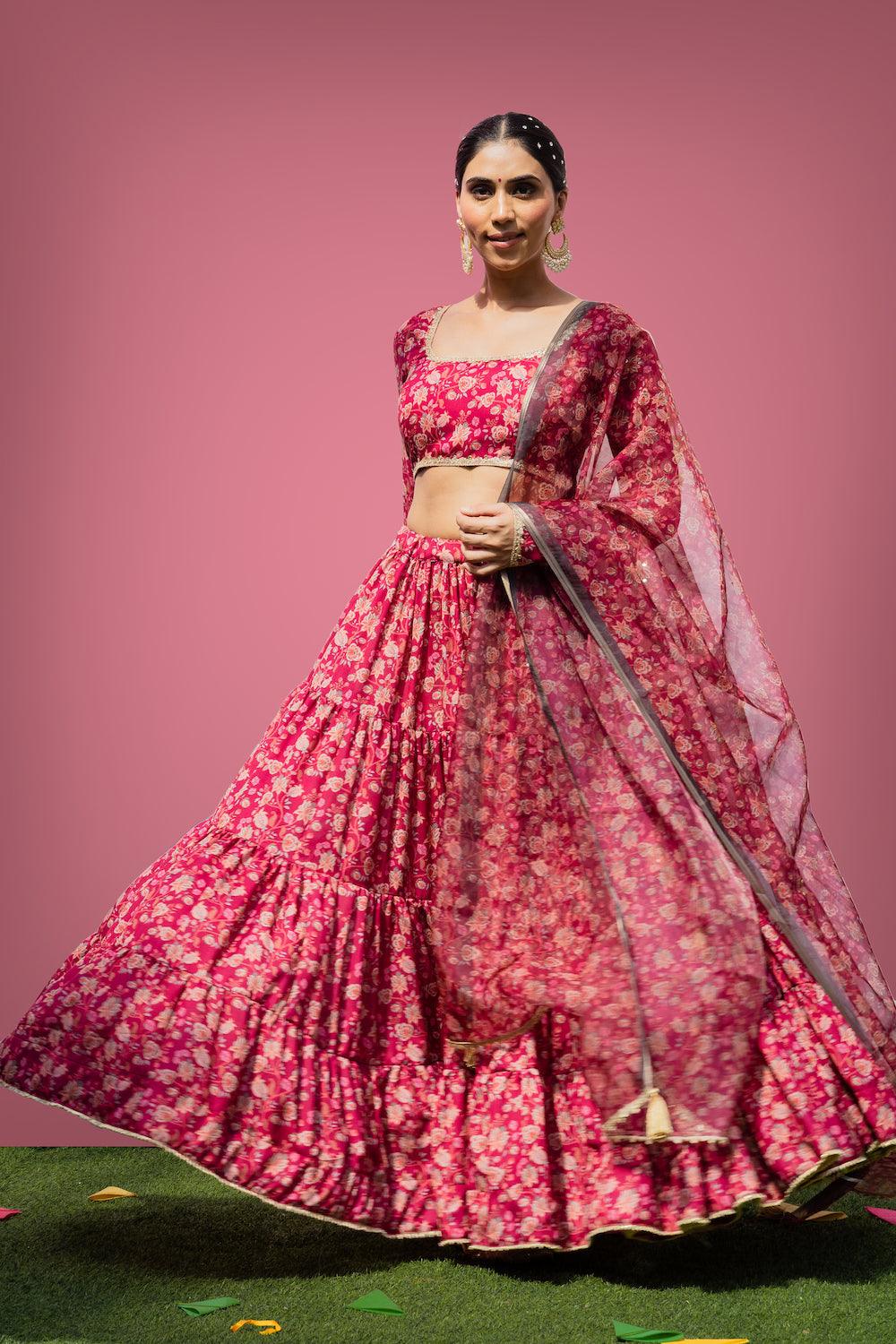 Mehfil Rani Lehenga Set - Indiakreations