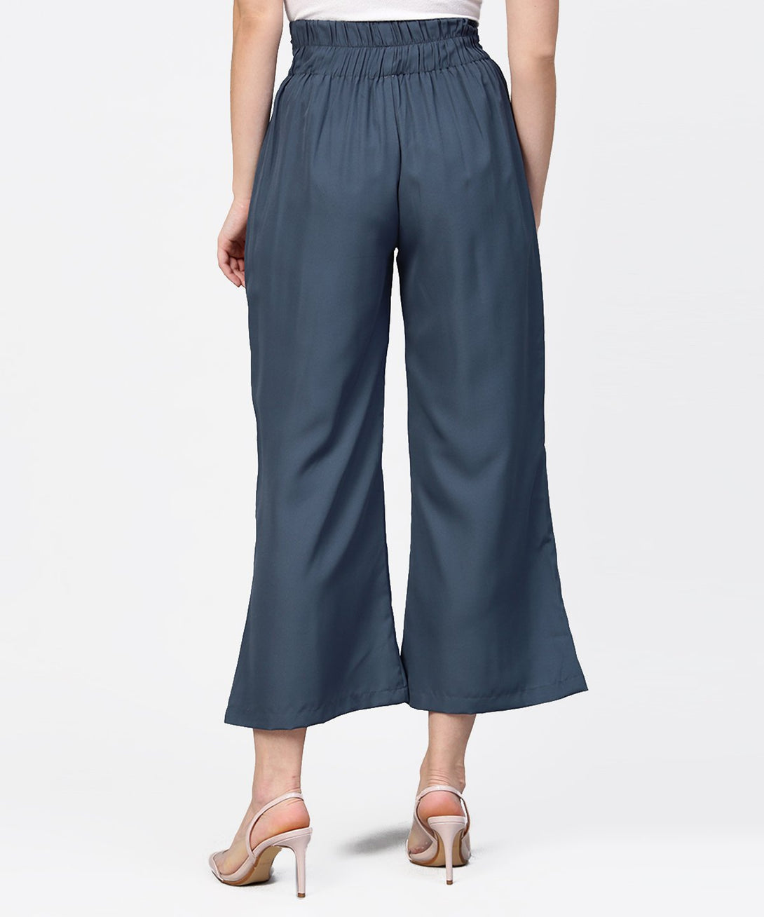 Grey ankle length straight trouser | NOZ2TOZ - Made In INDIA.