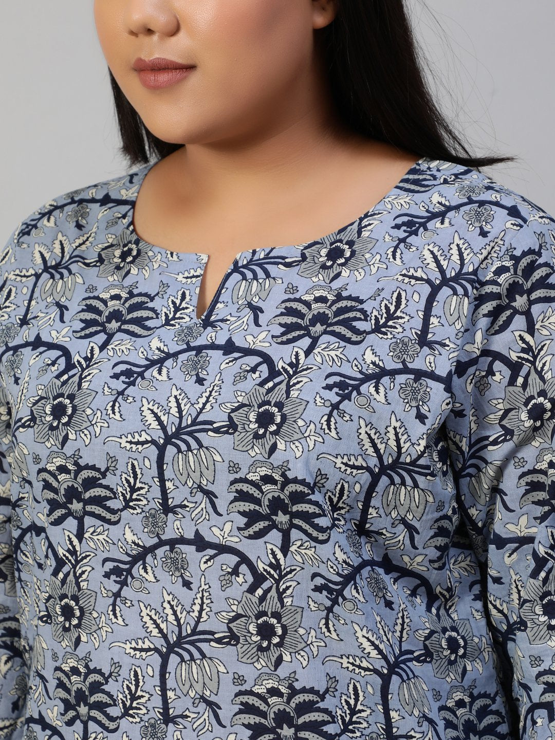 Women Blue Printed Night Suit | NOZ2TOZ - Made In INDIA.