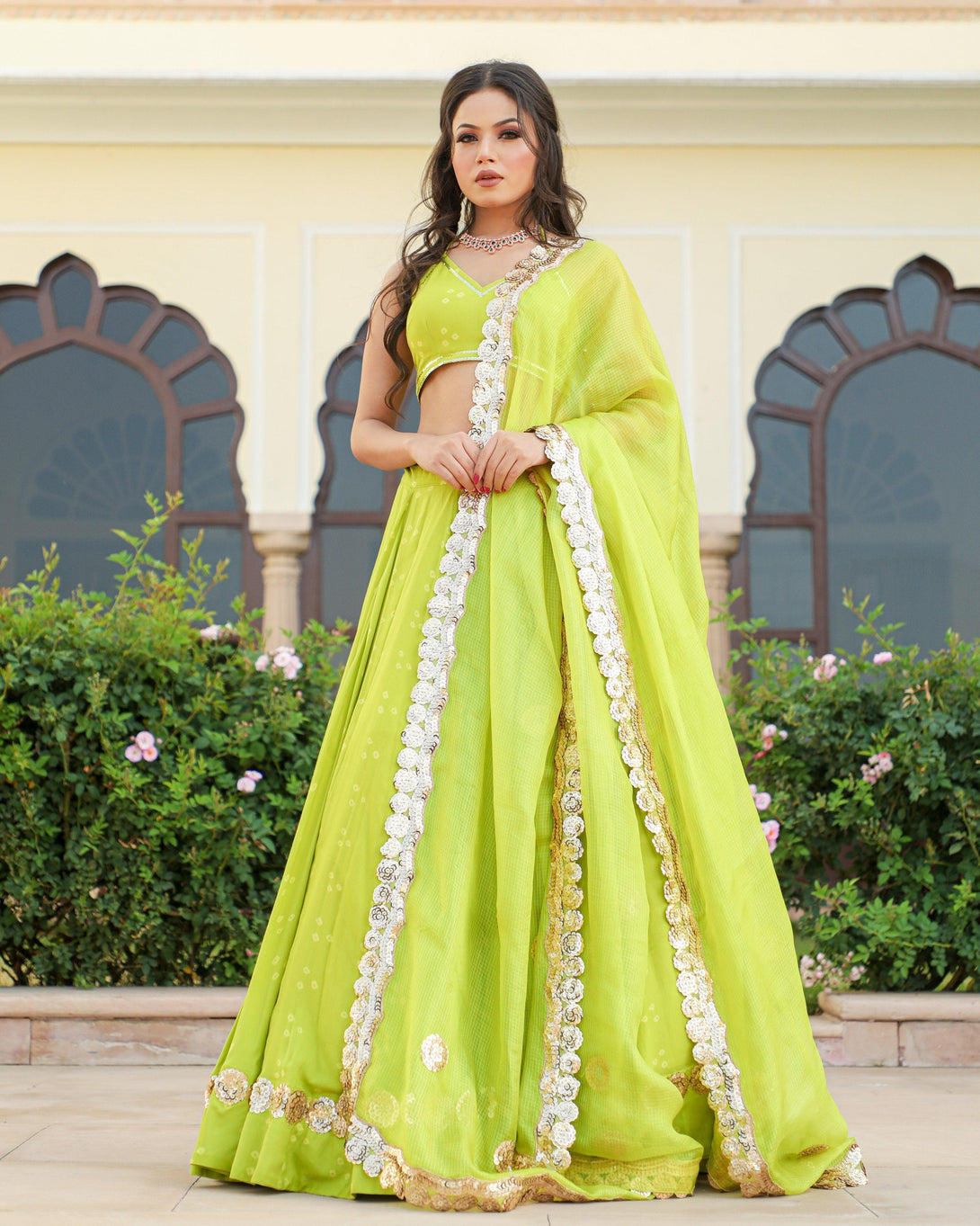 Women's Kalki Lehenga Set - Baisacrafts - Indiakreations