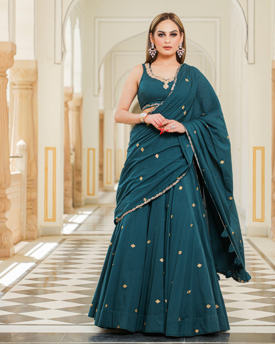 Women's Kushma Lehenga - Baisacrafts - Indiakreations