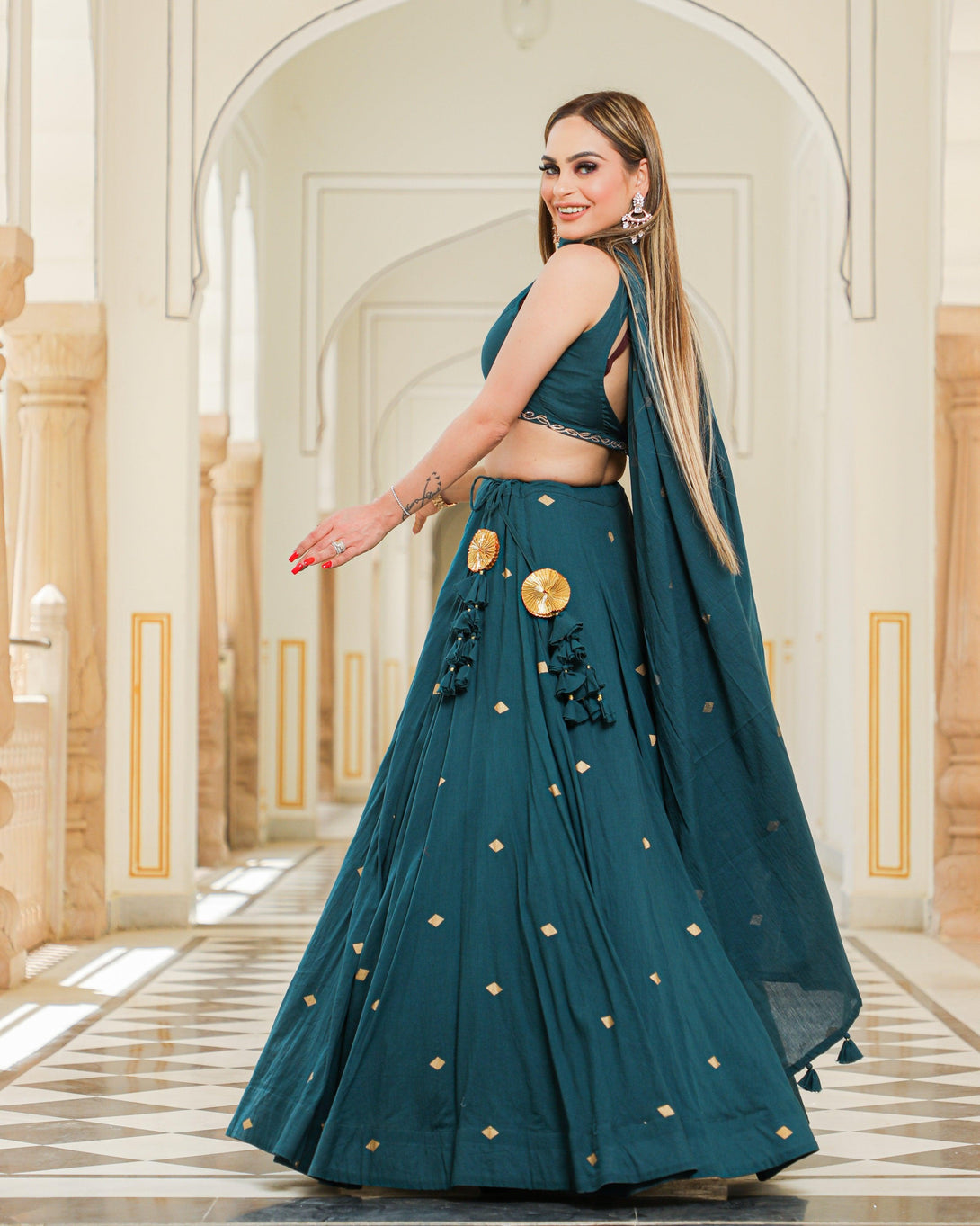 Women's Kushma Lehenga - Baisacrafts - Indiakreations