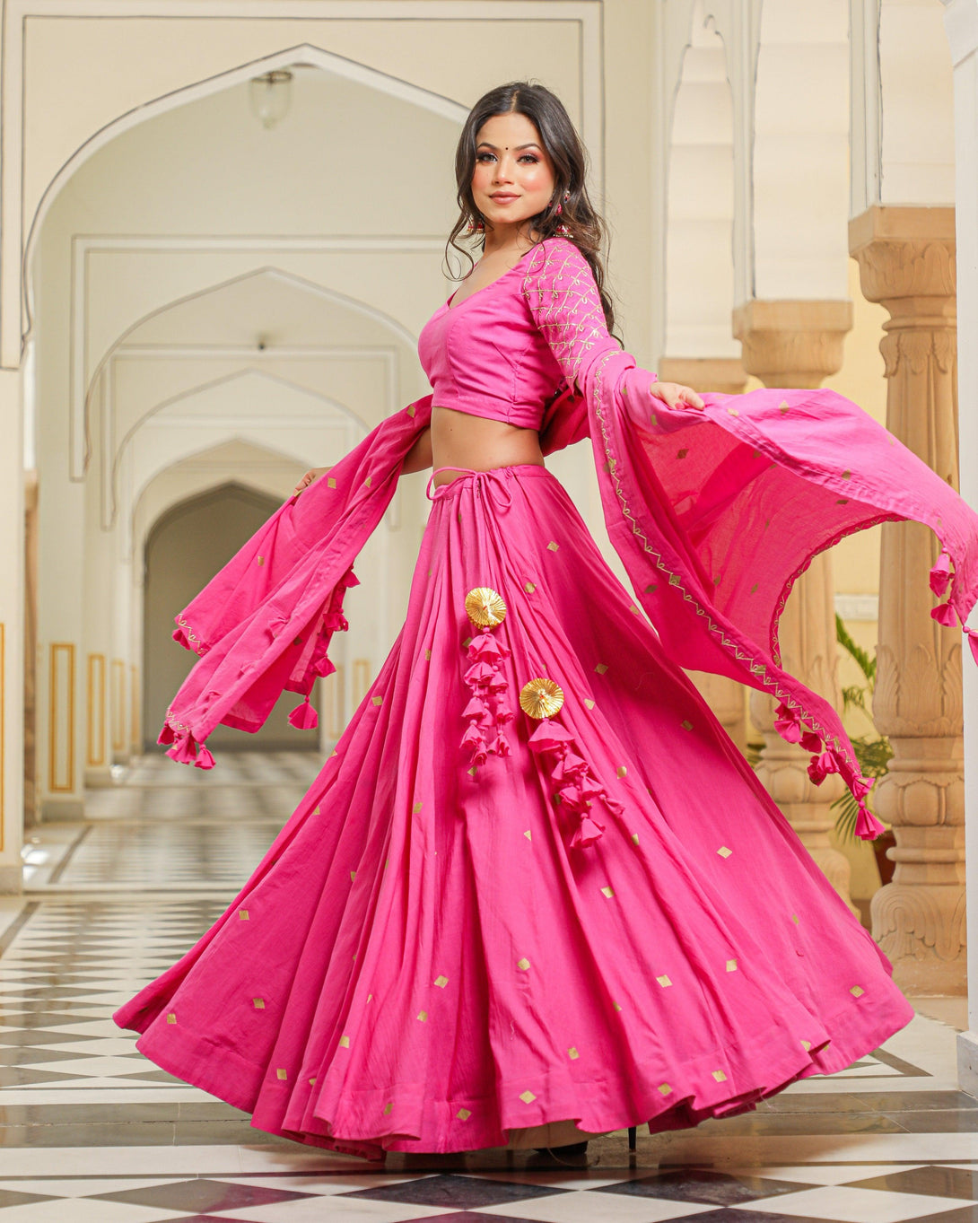 Women's Katya Lehenga - Baisacrafts - Indiakreations