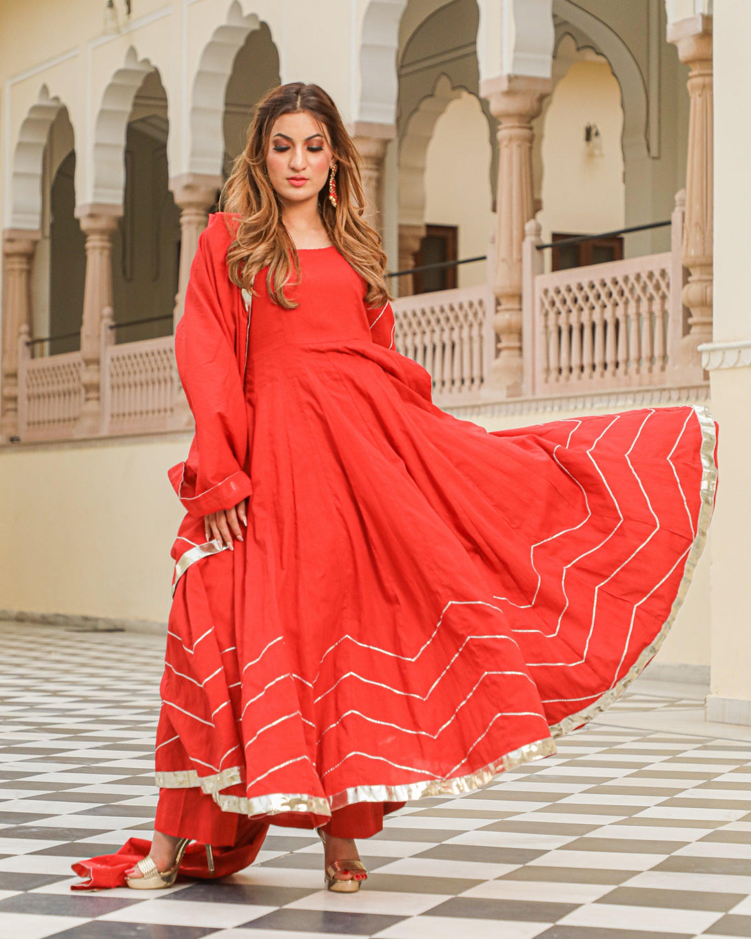 Women's Bramha Dress Set - Baisacrafts - Indiakreations