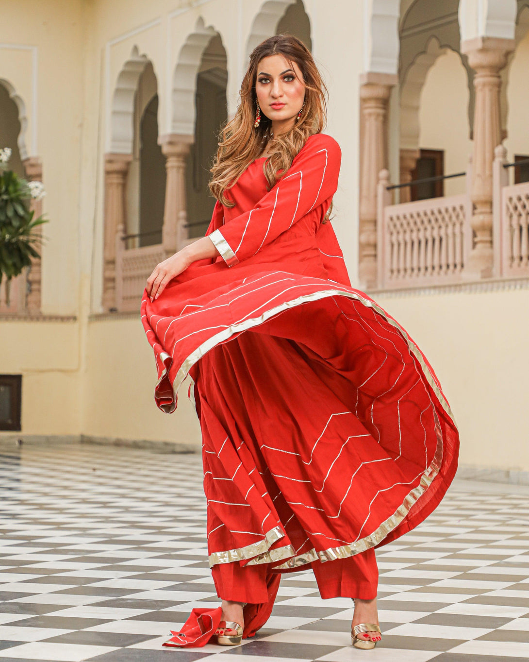 Women's Bramha Dress Set - Baisacrafts - Indiakreations