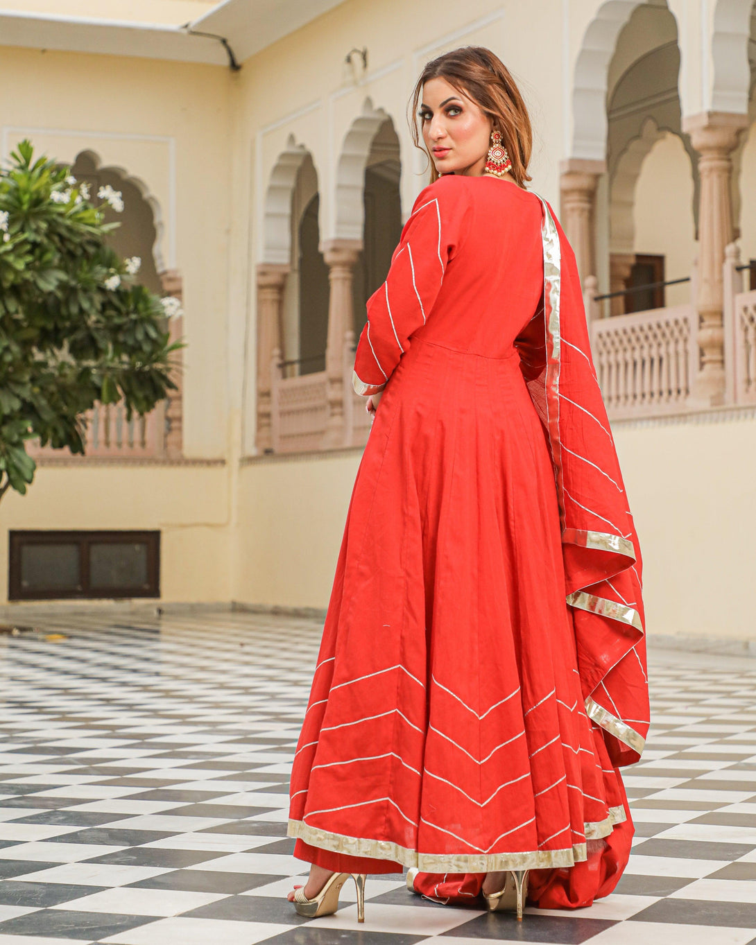 Women's Bramha Dress Set - Baisacrafts - Indiakreations