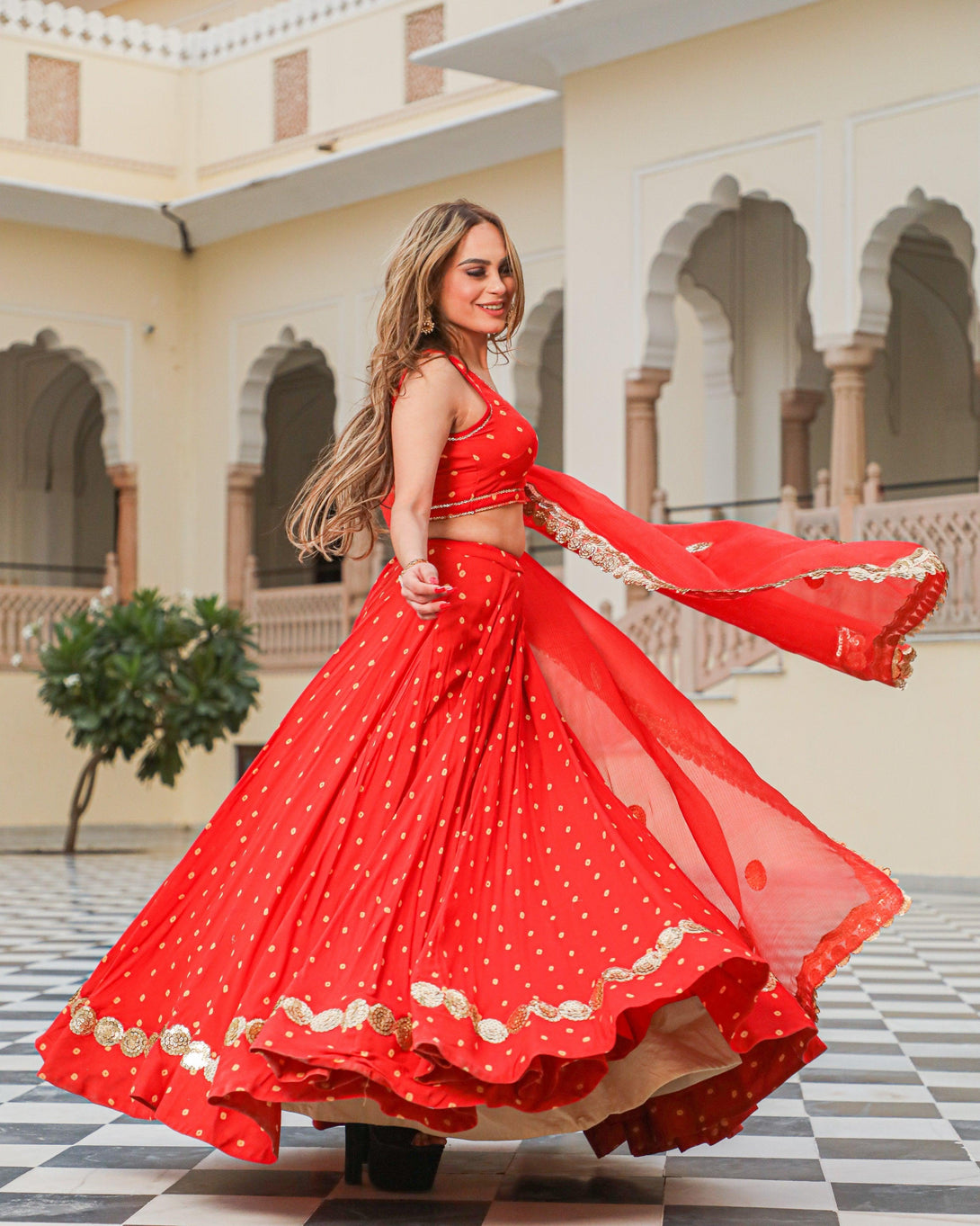 Women's Roohi Lehenga Set - Baisacrafts - Indiakreations