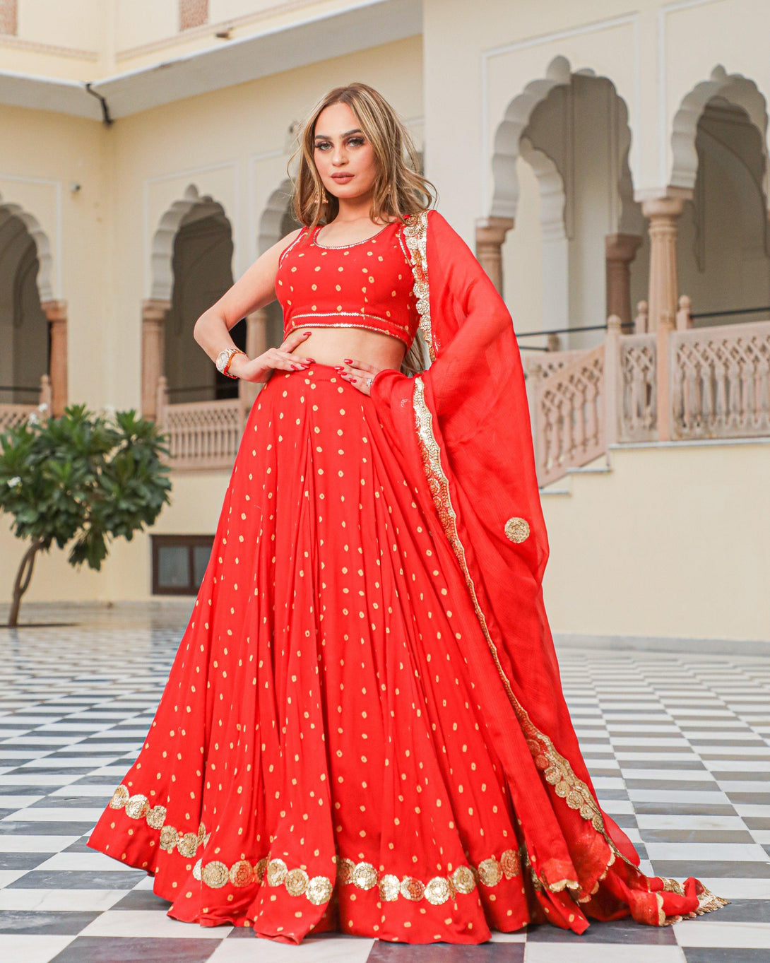 Women's Roohi Lehenga Set - Baisacrafts - Indiakreations