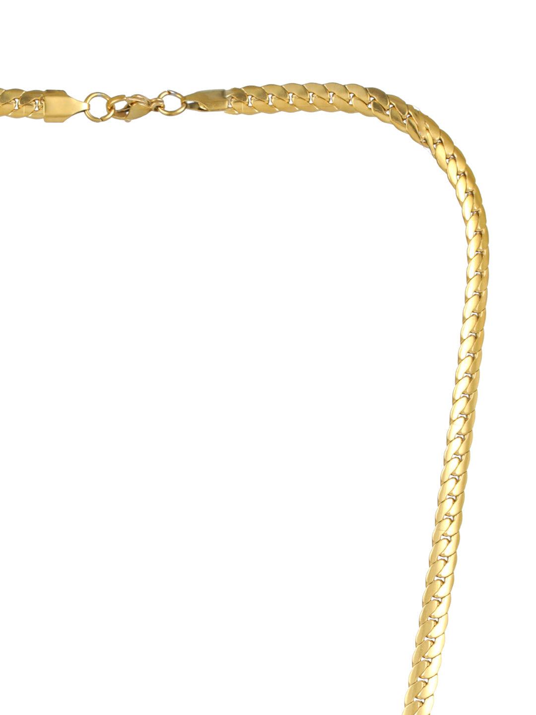 Men's Classic Gold-Plated Link Chain for Men - Priyaasi - Indiakreations