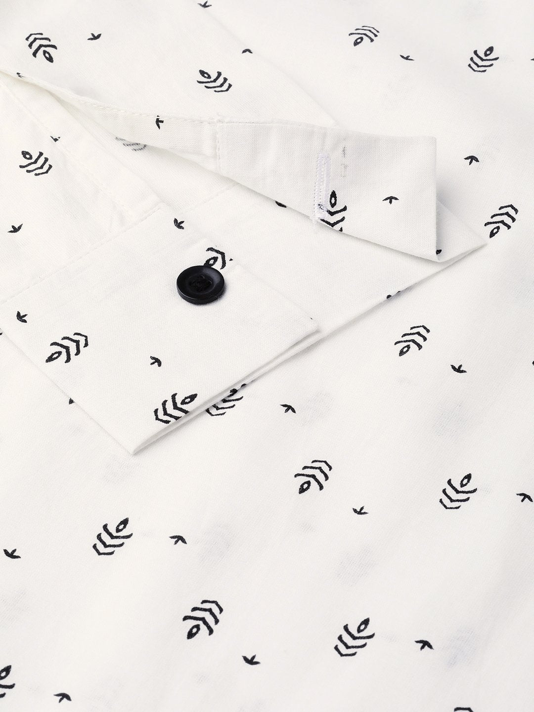 Women White & Balck Printed Shirt | NOZ2TOZ - Made In INDIA.