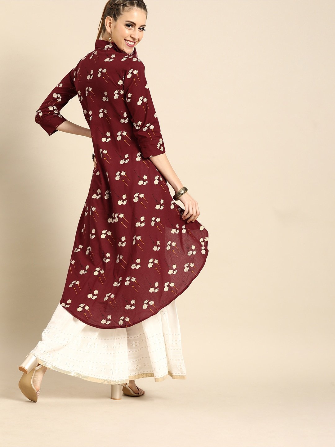 Women Asymmetric Tunic With front tie-up detail | NOZ2TOZ - Made In INDIA.