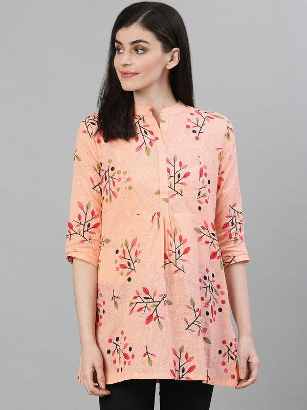 Women Pastel Pink and blue pin-tuck tunic | NOZ2TOZ - Made In INDIA.