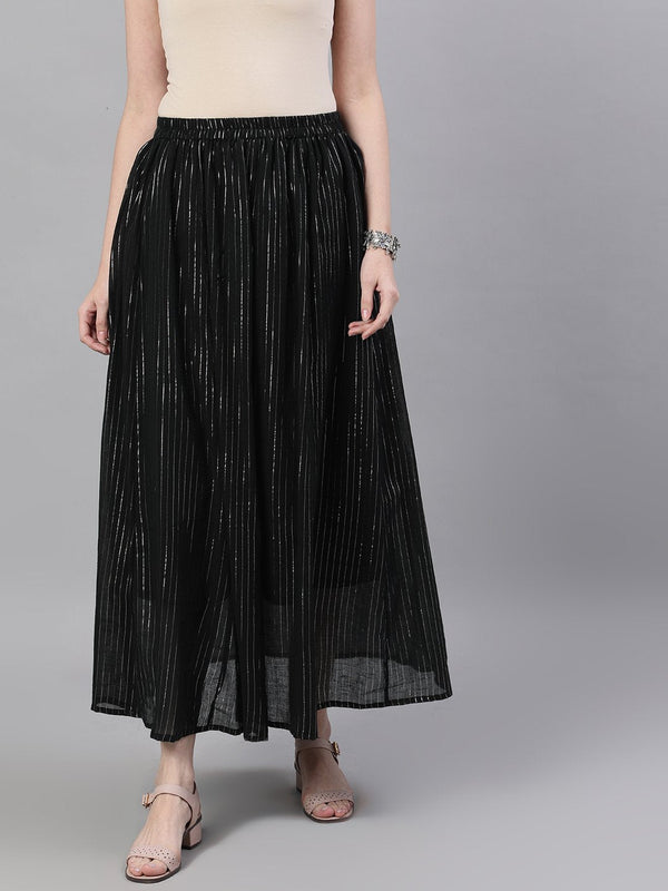 Women Black maxi skirt | NOZ2TOZ - Made In INDIA.