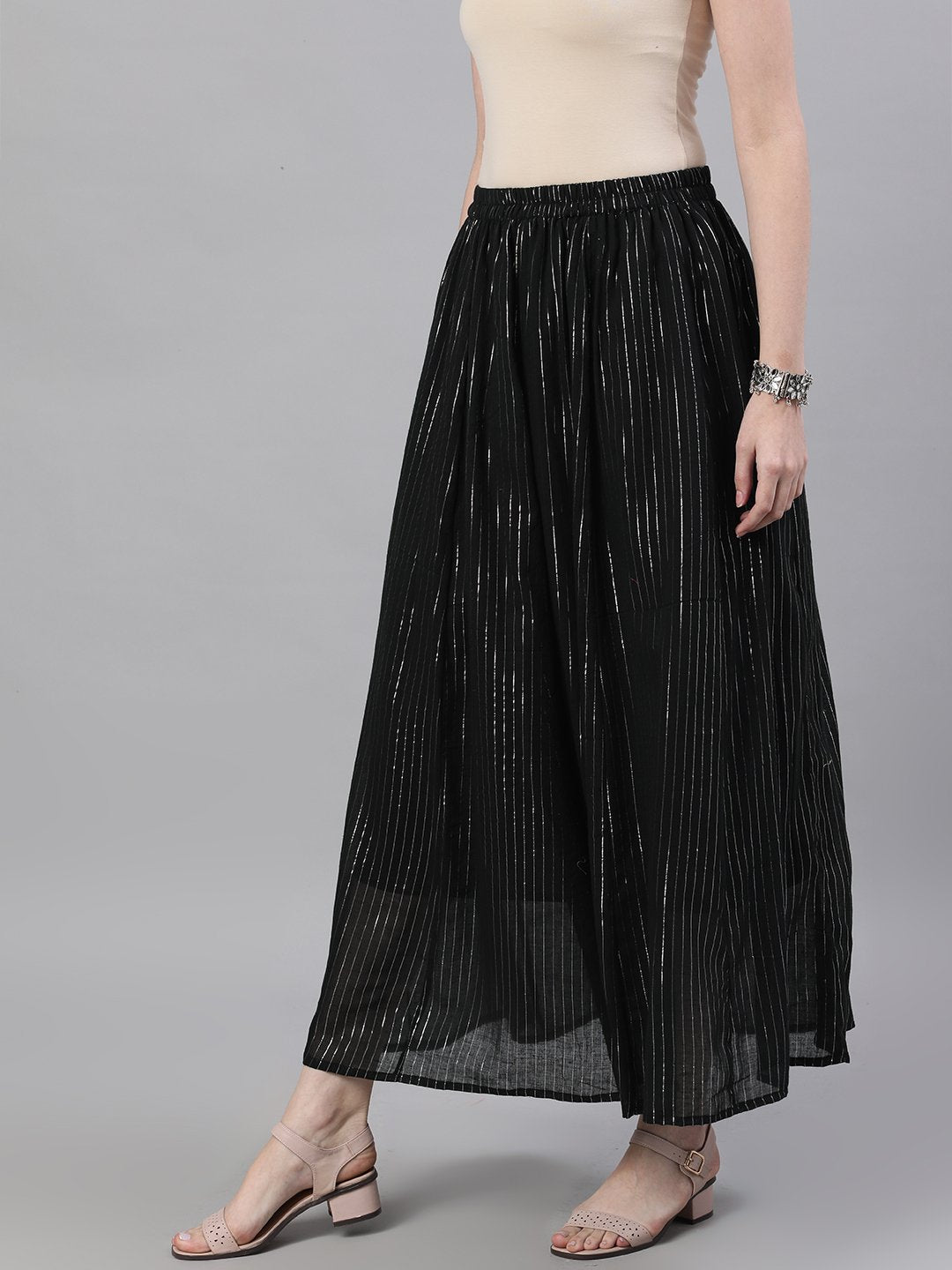 Women Black maxi skirt | NOZ2TOZ - Made In INDIA.