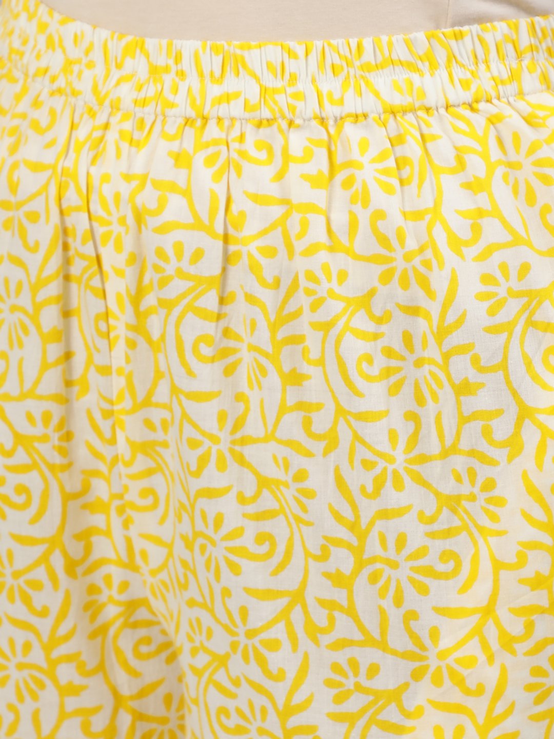 Women Yellow Printed Night Suit | NOZ2TOZ - Made In INDIA.