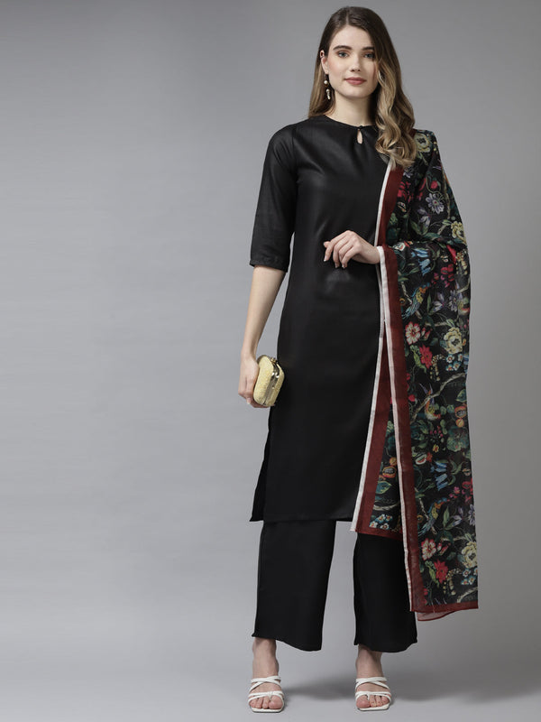 Women's Black Kurta Set - Noz2Toz