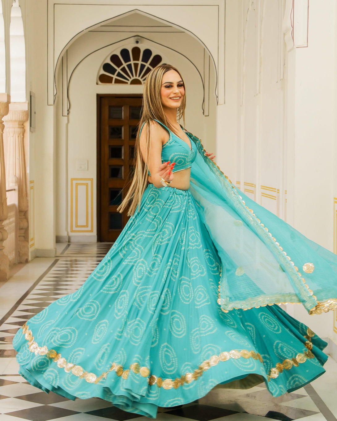 Women's Pihu Lehenga Set - Baisacrafts - Indiakreations