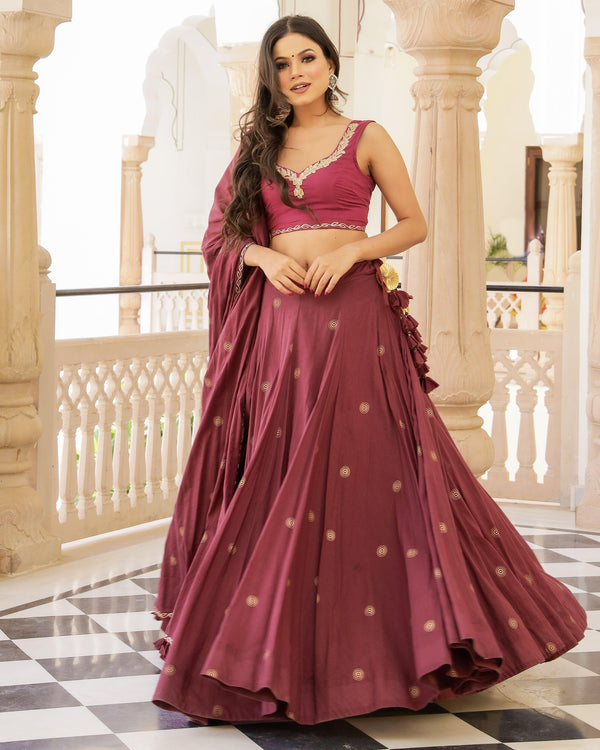 Women's Kushma Lehenga - Baisacrafts - Indiakreations