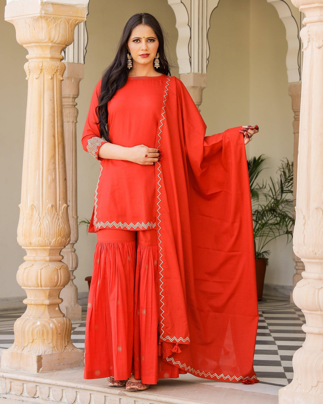 Women's Siddhi Sharara Set - Baisacrafts - Indiakreations