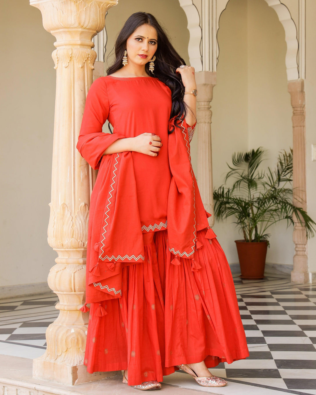 Women's Siddhi Sharara Set - Baisacrafts - Indiakreations