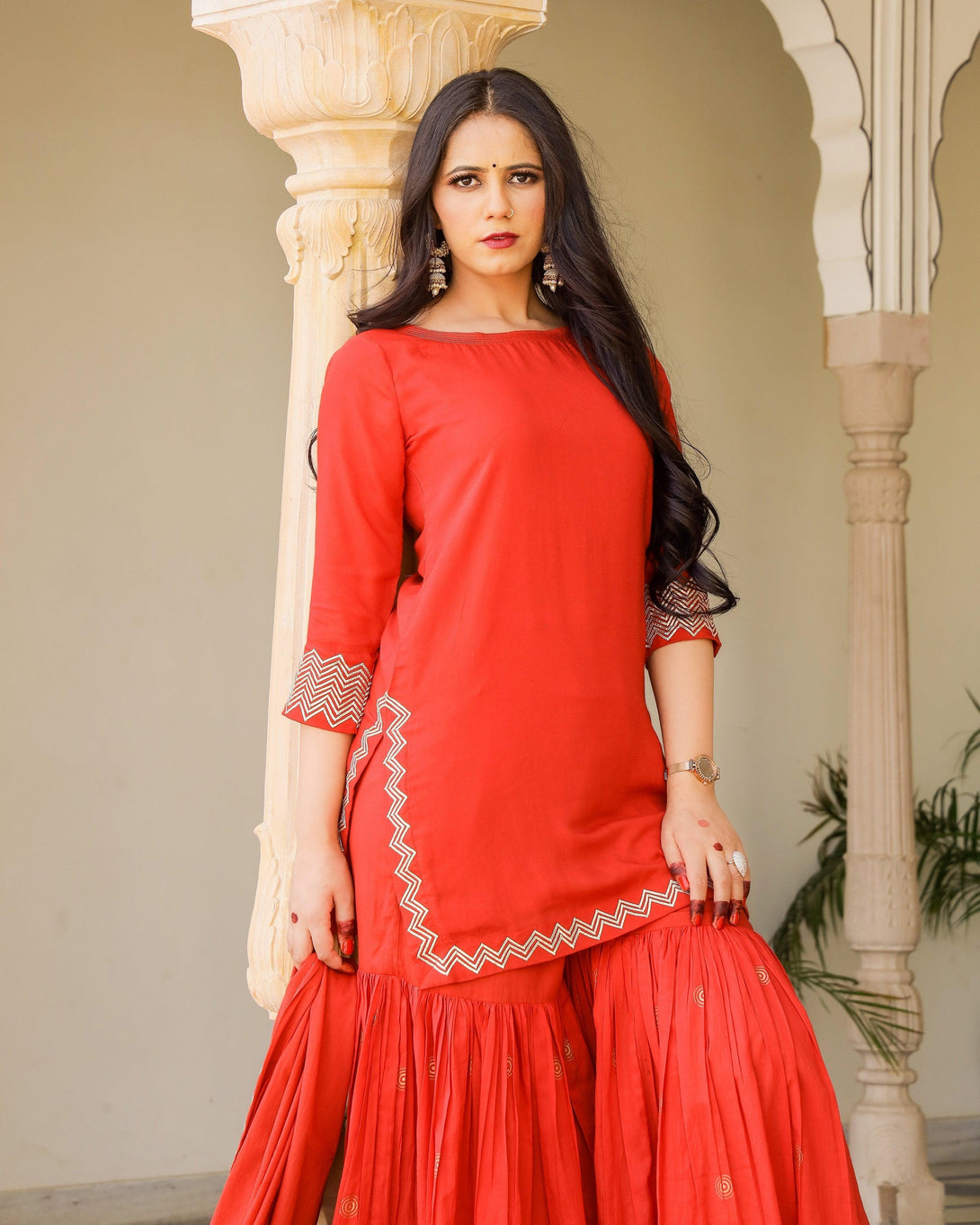 Women's Siddhi Sharara Set - Baisacrafts - Indiakreations