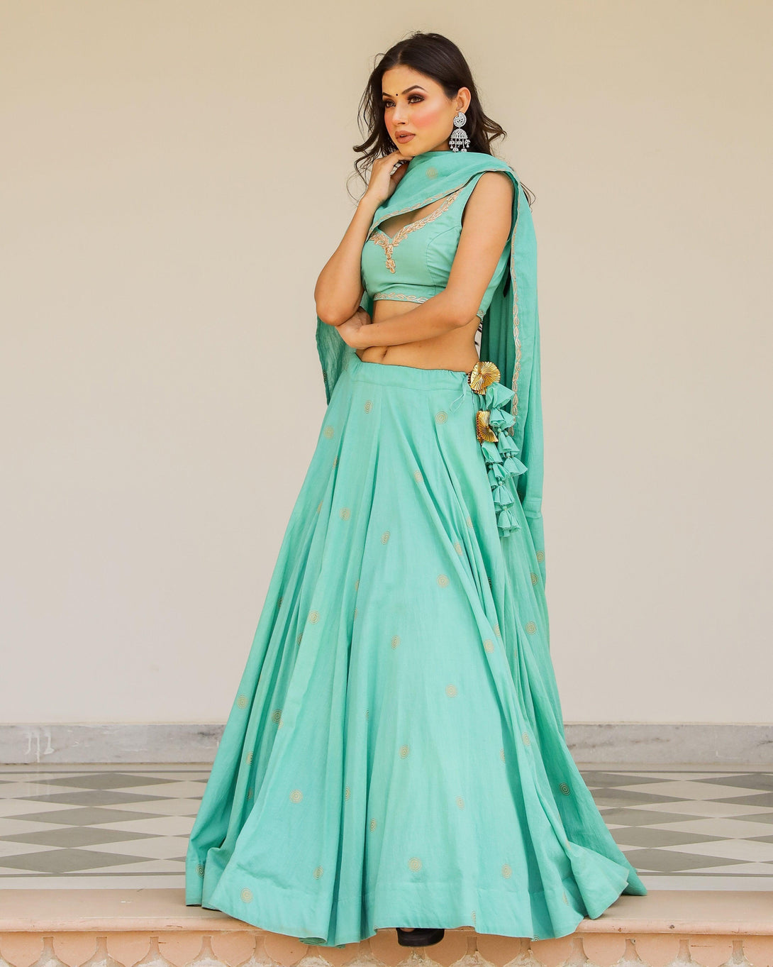 Women's Kushma Lehenga - Baisacrafts - Indiakreations