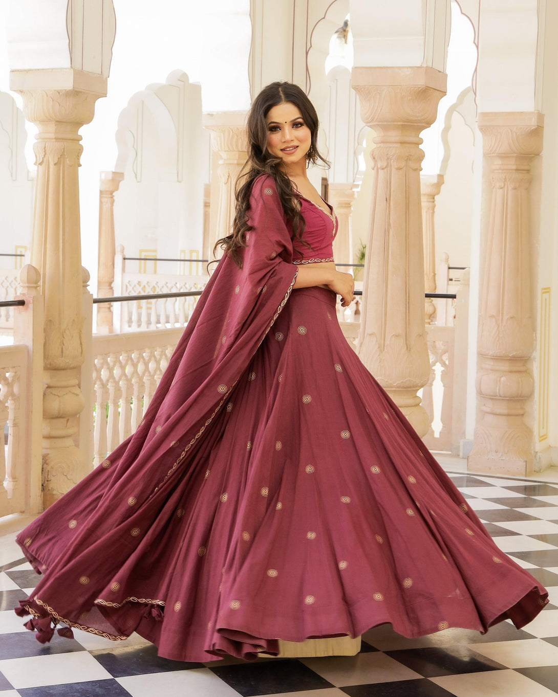 Women's Kushma Lehenga - Baisacrafts - Indiakreations