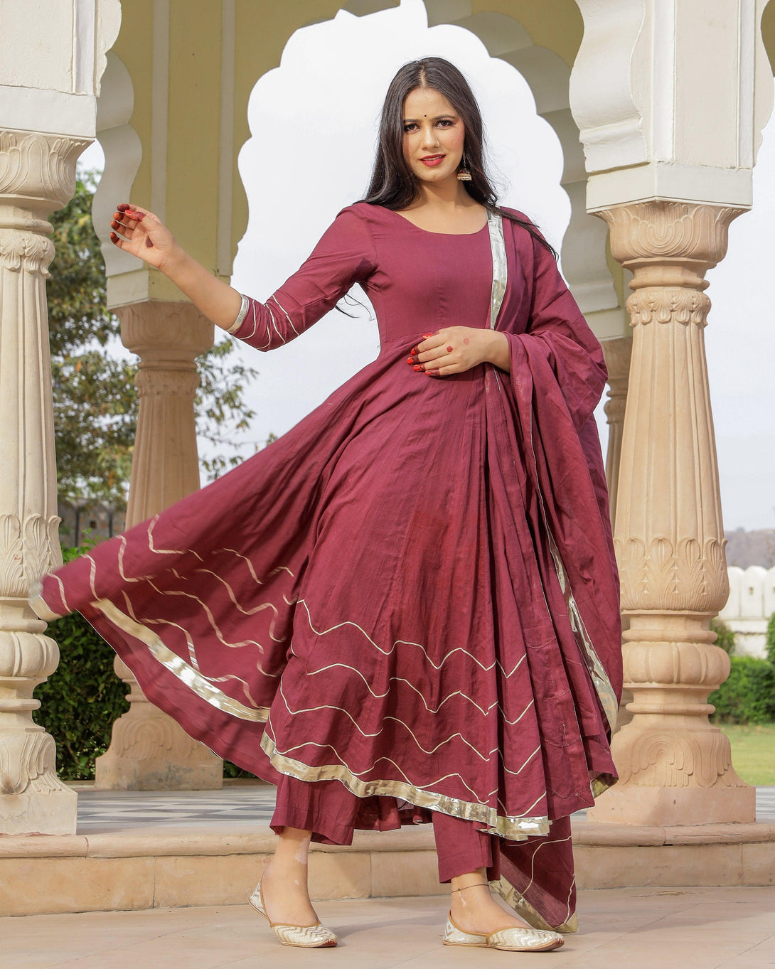 Women's Bramha Dress Set - Baisacrafts - Indiakreations