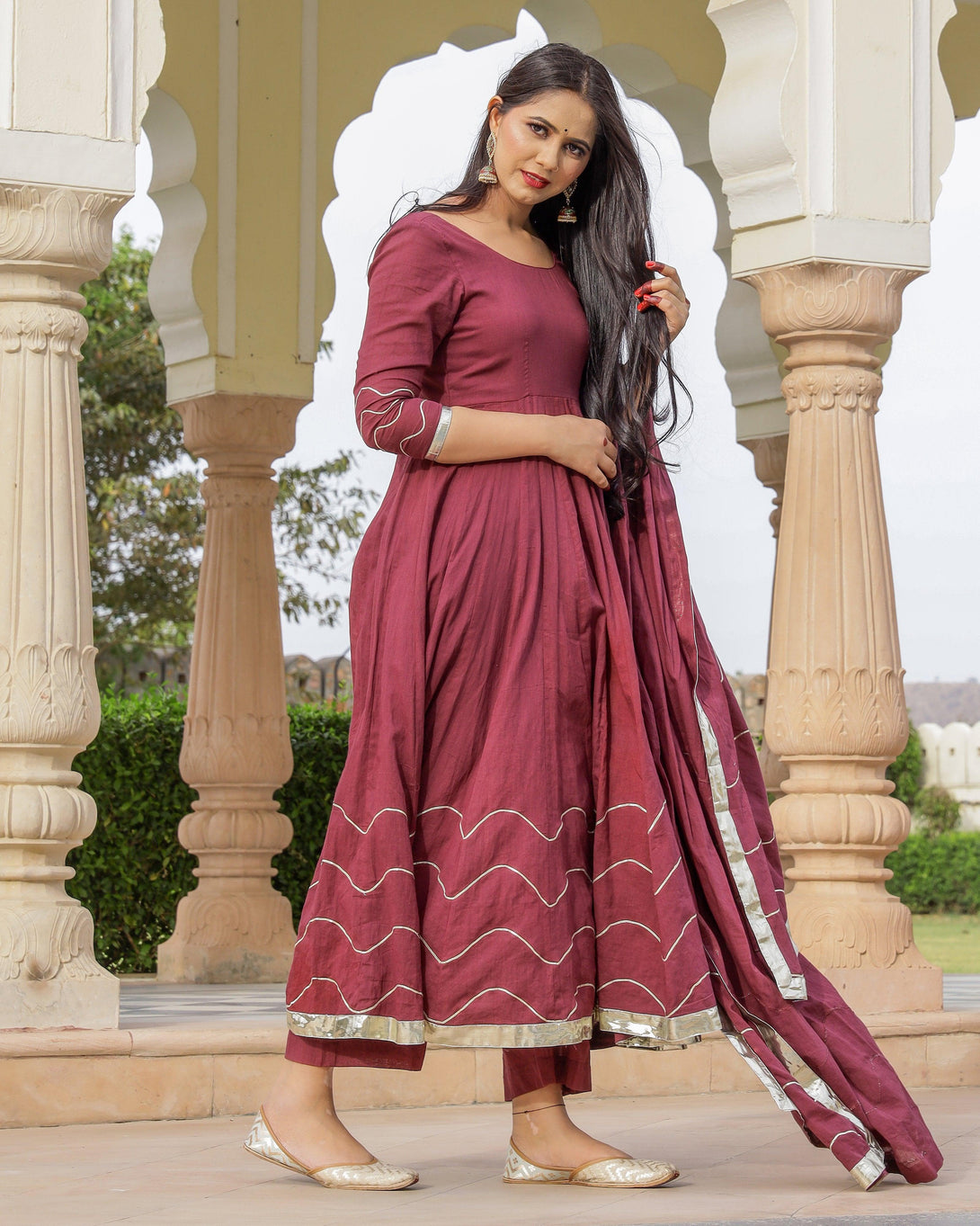 Women's Bramha Dress Set - Baisacrafts - Indiakreations