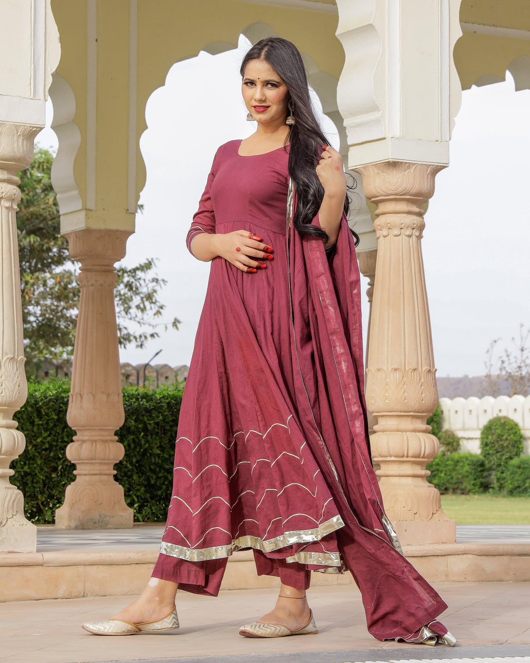 Women's Bramha Dress Set - Baisacrafts - Indiakreations