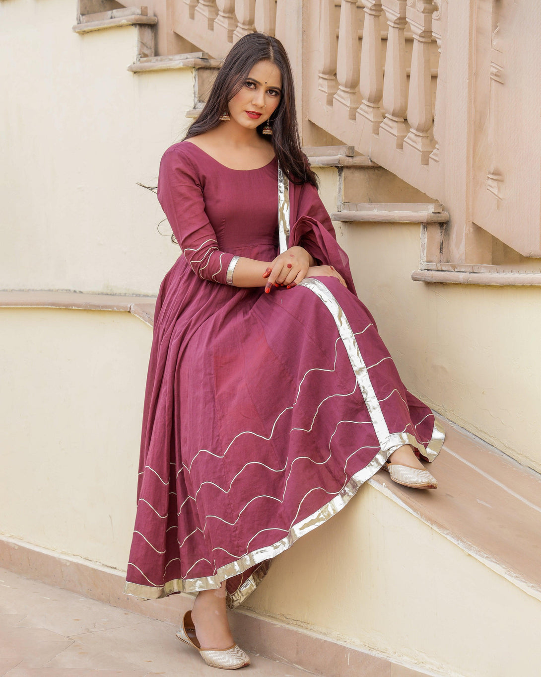 Women's Bramha Dress Set - Baisacrafts - Indiakreations