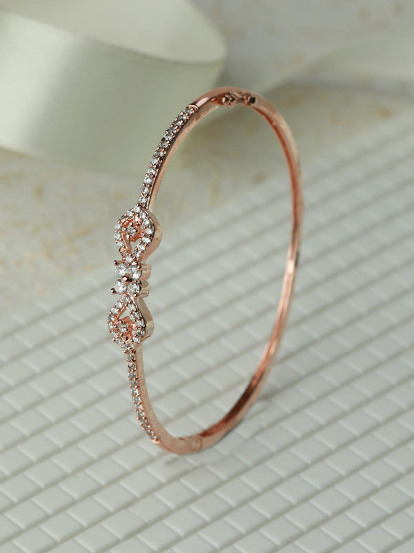 Women's Stylish American Diamond Rose Gold Bracelet - Priyaasi - Indiakreations