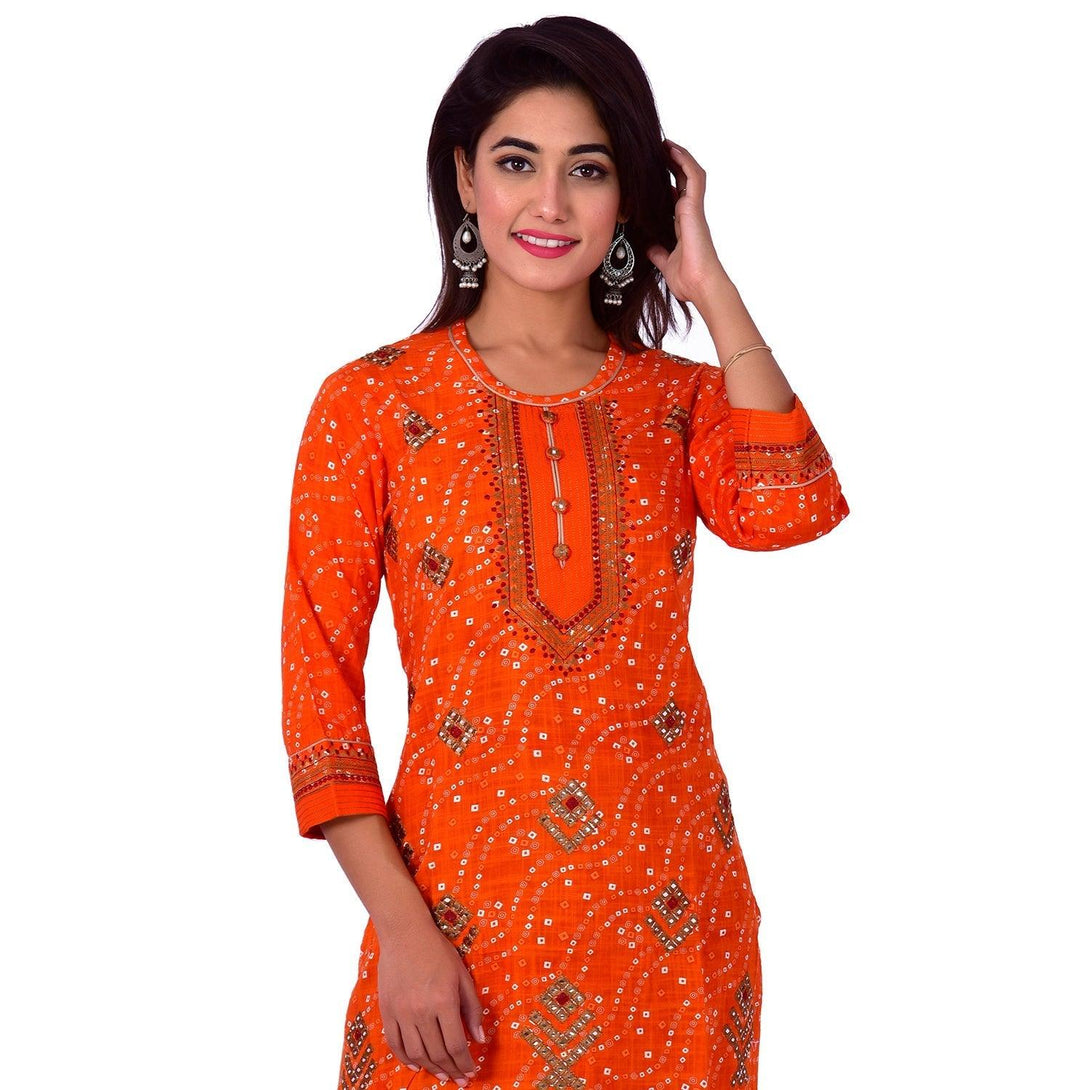 Women's Cotton Straight Kurti-Noz2Toz - Indiakreations