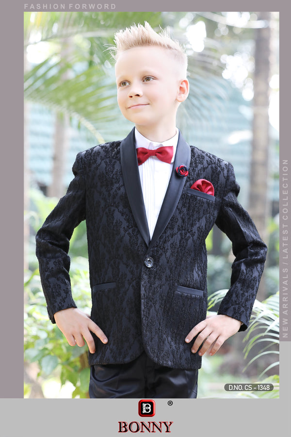 Party Wear Boys 3 Piece Designer Suit