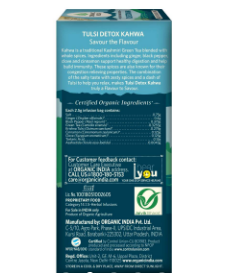 Tulsi Detox Kahwa 25 Infusion Bag - Organic India