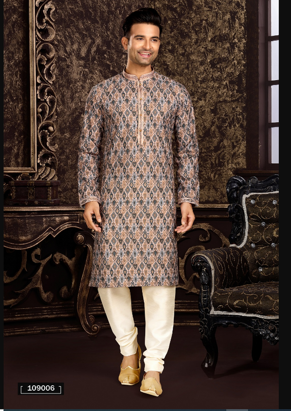 Men's Multi Color Kurta Pajama Collection - Dwija Fashion