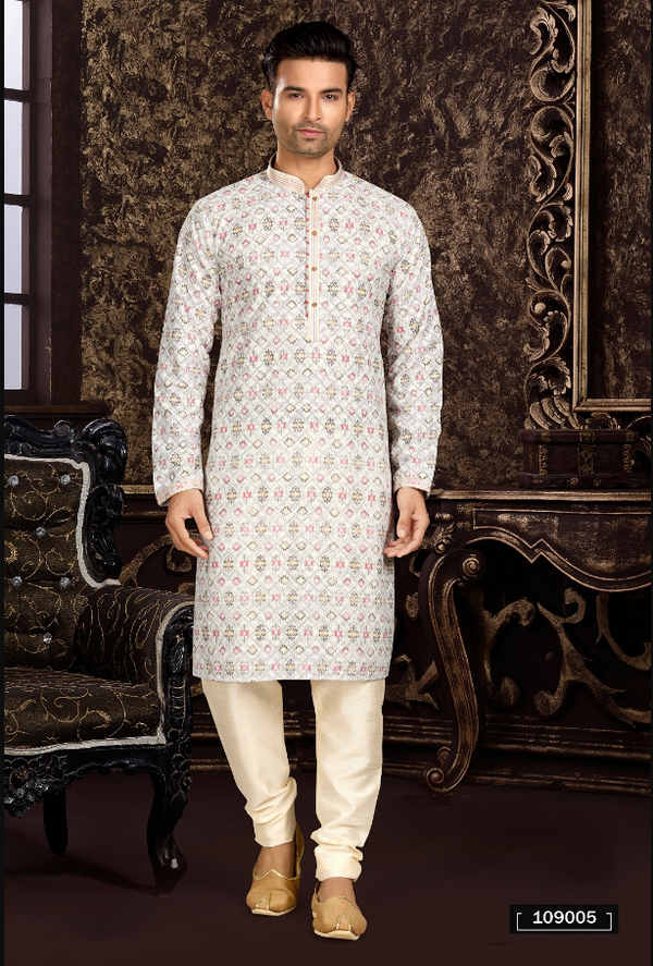 Men's Grey Kurta Pajama Collection - Dwija Fashion