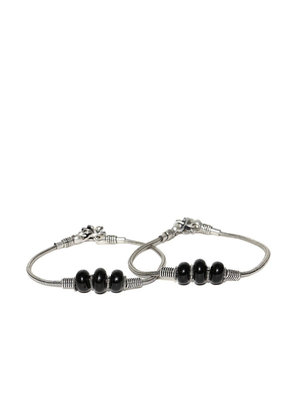 Women's Designer German Silver/Oxidized Anklet/Payal - Priyaasi