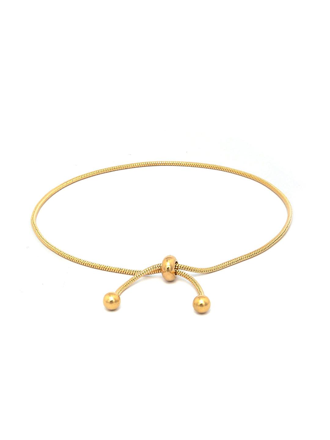 Women's Contemporary Gold Plated Link Bracelet - Priyaasi - Indiakreations