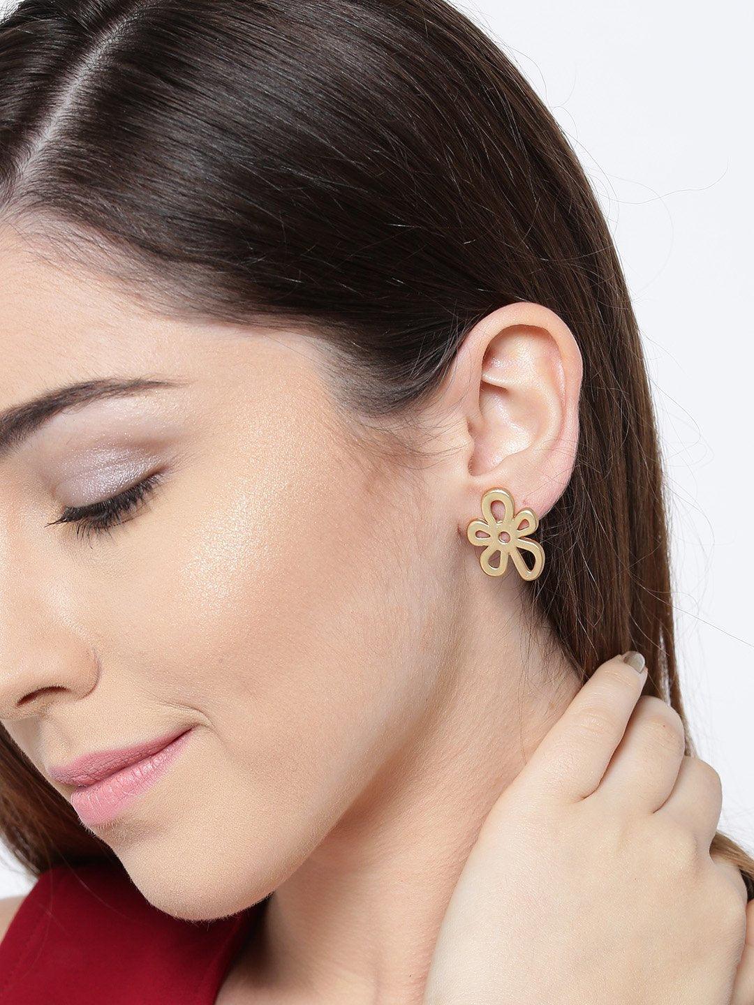 Women's Metal Stud Earrings For Girls & Women - Priyaasi - Indiakreations