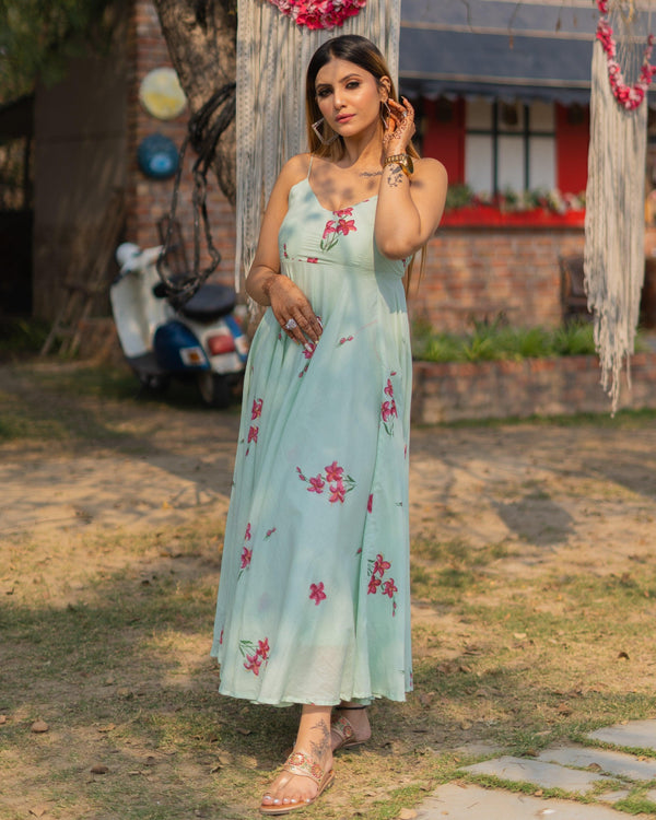 Women's Lily Mulmul Dress - Baisacrafts - Indiakreations