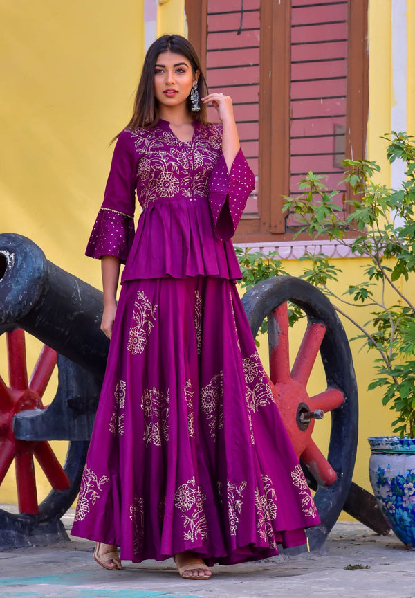 Women Purple Lehenga Set (2Pc Set) - CLEARANCE SALE2023 USA