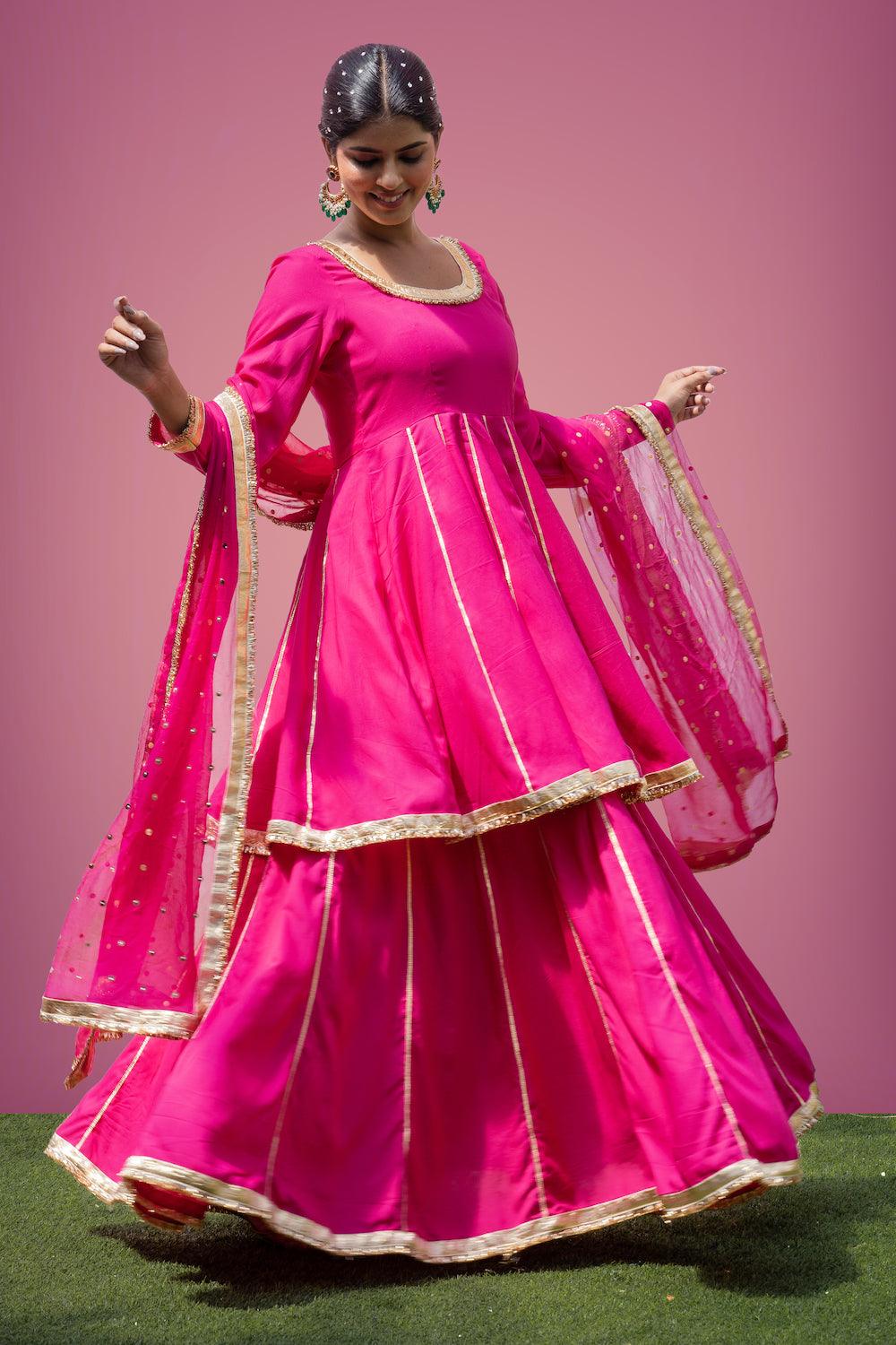 Mehfil Rani Anarkali Skirt Set - Indiakreations