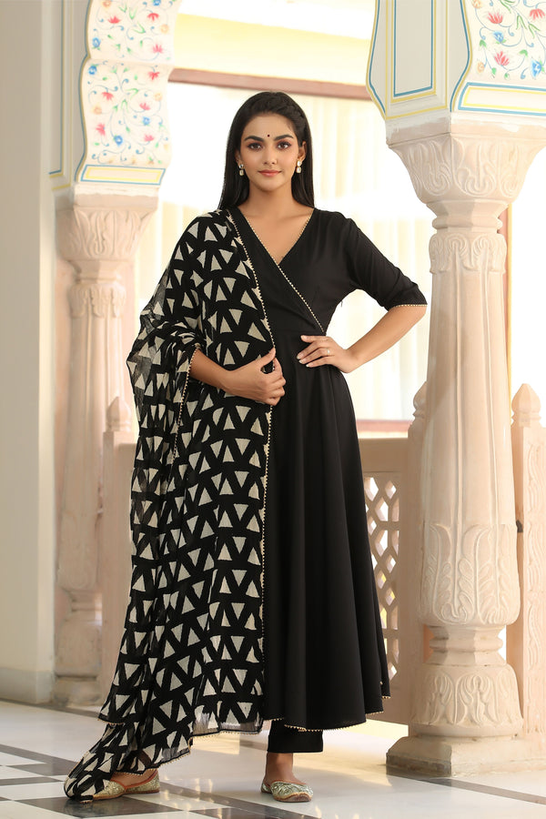 Women's  Charming Black Suit Set - Gillori